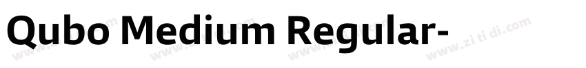 Qubo Medium Regular字体转换